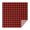 Red Black Checkerboard, variant on Black White Triangle Checkered Pattern Square Tablecloth,Waterproof Square Table Cover,Wipeable Spillproof Washable Table Cover for Home Kitchen Party Decor 42"X42"(107x107cm)