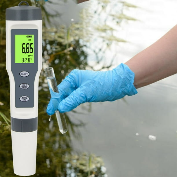 1 x pH et 1 x testeur TDS 4 en 1 m pH EC température pour eau, aquarium,  étang, eau potable piscine numérique : : Jardin