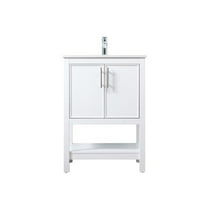 24 in. SIngle Bathroom Vanity, White