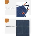 thumbnail image 2 of Barber Canvas Apron Multi-function Pockets Detachable Strap Waterproof Practical Work, 2 of 8