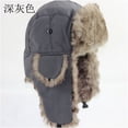 thumbnail image 1 of Gorro de cazador, bombardero cálido, soldado ruso, gorro de esquí de invierno, orejeras, resistente al viento para mujer y hombre., 1 of 7