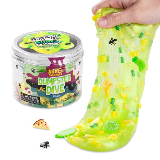 Contenedor de basura Slime Crazy Aaron's Slime Charmers®, color verde claro