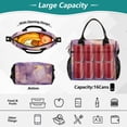 thumbnail image 4 of Purple Lilac Gold Marble Lunch Bag Insulated Lunch Box Leakproof Reusable Cooler Tote Adjustable Shoulder Strap for Men Women 12L, 4 of 6