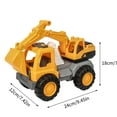 thumbnail image 3 of KOYPTL Construction Excavator Toy Play Truck for Girls Boys Kids Toddler Aged 3 4 5 6 Years Old, Large Digger Vehicle for Boys with Realistic Movable Claw, Christmas Gifts for Kids, 3 of 7