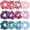 Cute Color, variant on Scrunchies for Girls Women Elastic Fluff Hair Bands Ponytail Ties (12 Pcs )