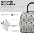 thumbnail image 3 of Lunch Bag Lunch Box for Women Reusable Insulated Lunch Bags,Water-Resistant Green Pineapple White Cooler Lunch Tote Bag, Large Capacity for Work Travel Picnic, 3 of 6