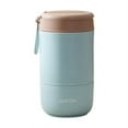 thumbnail image 1 of Stainless Steel Double Layer Soup Cup Cereal On The Go Cup Breakfast Cup With Lid And Spoon Food Container Pot, 1 of 7