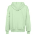 thumbnail image 5 of WNEGSTG Zip Up Hoodie Women, Women's Zip Up Hoodies Oversized Solid Color Sweatshirt with Pocket Casual Long Sleeve Fall Jackets, Green XL, 5 of 6