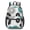 Geometric Flower and, variant on Geometric Flower and Dahlia White 17" School Backpacks for Teens,Waterproof Oxford Fabric,S-Shape Padded Straps for School,Travel,Hiking,Camping