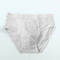 thumbnail image 2 of oelaio Boys Cotton Underwear Panties for Kids Solid Color Briefs Bottoms Breathable Soft Jock Straps Gray M, 2 of 7