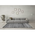thumbnail image 3 of Ahgly Company Indoor Round Abstract Gray Modern Area Rugs, 7' Round, 3 of 4