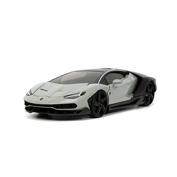Lamborghini Centenario, Gray and Matte Black - Jada Toys 32951/4 - 1/24 scale Diecast Model Toy Car