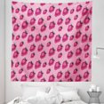 thumbnail image 1 of Fruit Tapestry, Pop Art Style Strawberry Pattern Vibrant Toned Retro Fresh Fashion Graphic, Fabric Wall Hanging Decor for Bedroom Living Room Dorm, 5 Sizes, Pale Pink Magenta, by Ambesonne, 1 of 1