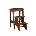 thumbnail image 2 of Boraam Niko 24in. Folding 3-Step Wood Stool - Cappuccino Finish, 2 of 7