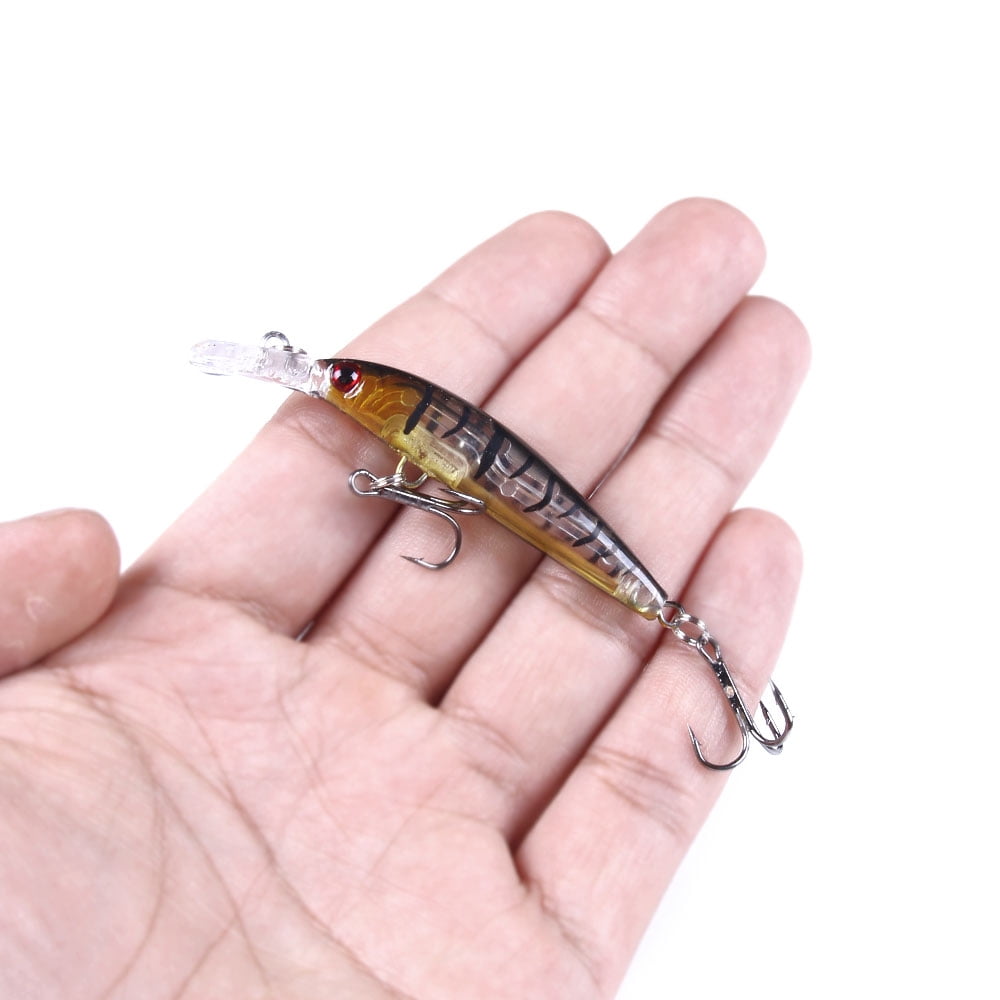 HENGJIA Fishing Deep Diving Fishing Lures Swimbait Sinking Minnow Lure Freshwater Trolling Lure 8Pcs/kit