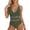 Green, variant on One-Piece Swimsuit for Women Sleek Monochrome Low Back Strappy Swimsuit for All Day Comfort At Beach and Pool Swimsuits for Women Green XXL