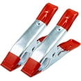 thumbnail image 1 of Pince à Ressort en Métal avec Poignée en Caoutchouc pour Camping (Rouge) (2 Pcs), 1 of 3
