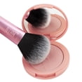 thumbnail image 5 of Real Techniques Mini Multitask Makeup Brush, Perfect For Blush and Bronzer, Face Brush with Custom Cut Synthetic Bristles, Travel Sized, Aluminum Handle, Purple, 1 Count, 5 of 6