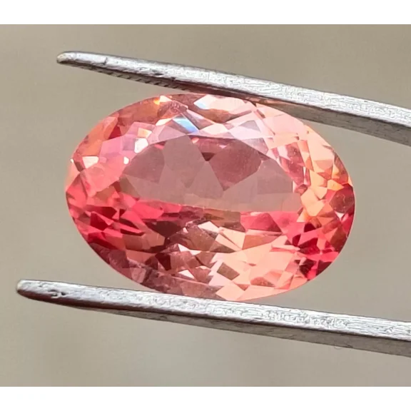 10.20 Ct Natural Padparadscha Sapphire Oval Cut – GIJTL Certified for Authenticity and Craftsmanship