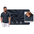 thumbnail image 5 of RICHCOIN Polo Shirts for Men Short Sleeve Classic Collared Casual Knit Golf T Shirt Summer Tops, 5 of 7