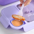 thumbnail image 4 of Fiambrera Bento para niños, niñas, estudiantes de dibujos animados, Kawaii, lindo, calentado, 3 cuadrículas, sándwich, bocadillo, caja de comida, cantina especial, almacenamiento de alimentos, 4 of 5