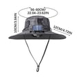 thumbnail image 6 of CXALSSY Outdoor Wide Brim Sun Hat with Solar Fan, Solar & USB Charging,Outdoor Fishing Hat,Hat with Fan,Solar Fan Hat, 6 of 7