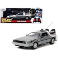 thumbnail image 1 of Máquina del tiempo DeLorean Jada Toys con luces Regreso al futuro 1/24, 1 of 1