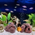 thumbnail image 2 of CUITING 10pcs Aquarium Volcanic Rocks Water Plant Stone Ring Fish Tank Rocks Habitat Aquarium Stones Ornaments, 2 of 5