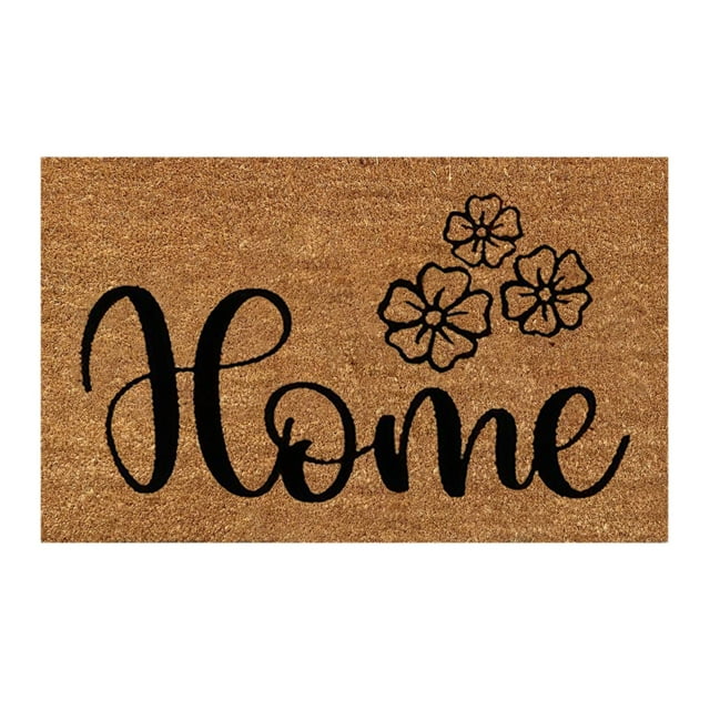 Welcome Doormat Interesting Monogrammed Floor Mat Text Retro Style Mat Thick and Non-Skid Machine Washable Kitchen Mat Modern Style Aartistic Floor Mat Yard Decor Holiday Decor