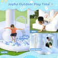 thumbnail image 3 of White Bounce House, Inflatable Bounce House with Air Blower, Jumping Castle Bounce House with Ball Pit for Party, Wedding, Backyard Easy to Set Up, Safe for Family, 3 of 7