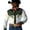 White@GC@, variant on CONZONE Mens Western Cowboy Shirts Long Sleeve Buttons Down Shirts for Men Trendy Embroidered Lapel Soft Lightweight Tops