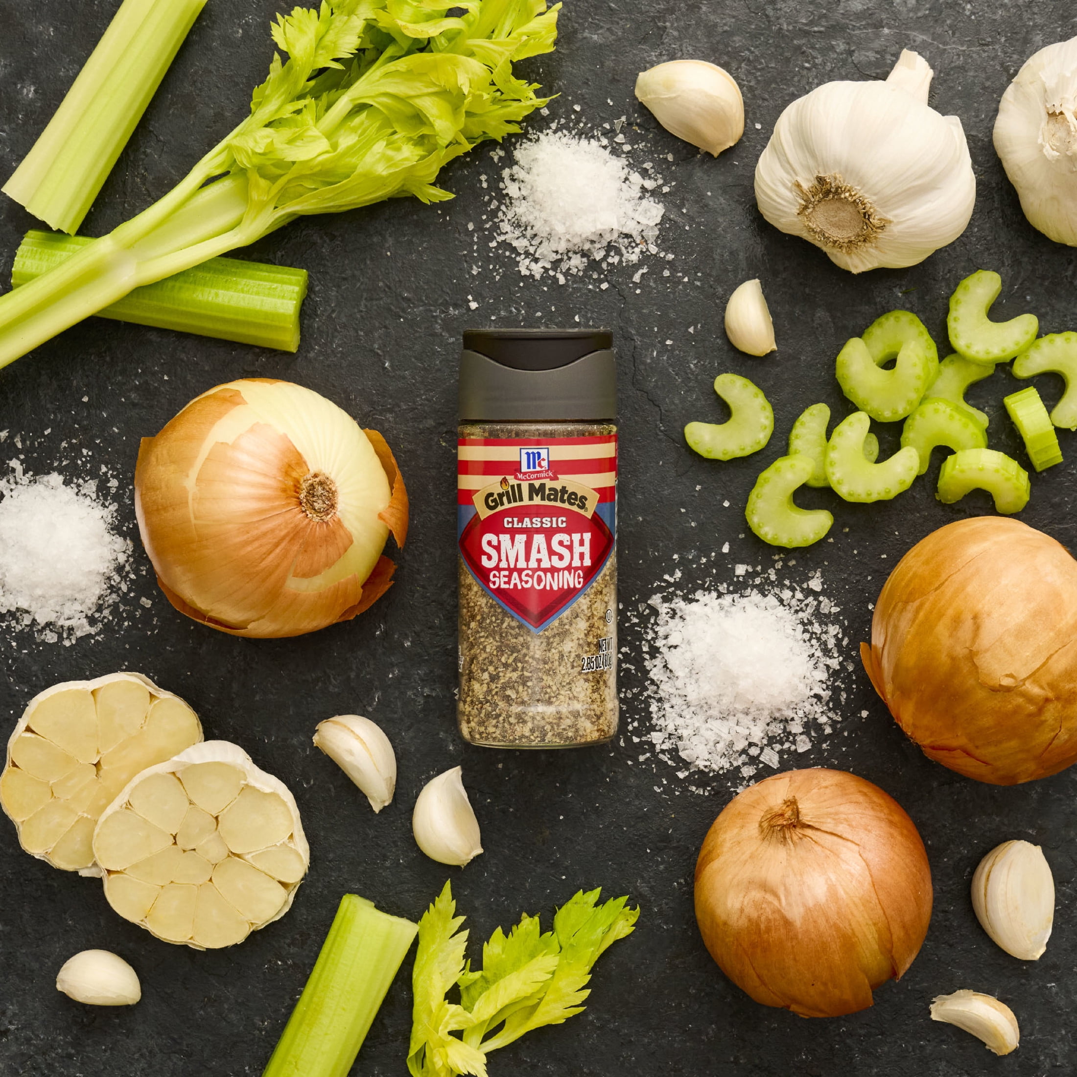 Grill Mates Seasoning, Smash Burger, 2.85 oz Bottle
