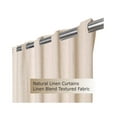 thumbnail image 3 of GFI LINEN CLUBS- Linen Rich, 50 x 108 Inch, Natural, Reverse Tab / Rod Pocket Curtains, Window Panels, Curtain Drapes Panels, Bedroom Curtains, Set of 2., 3 of 7