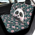 thumbnail image 4 of Uourmeti Panda Flower Pattern Design Car Seat Covers Full Set Automotive Seat Covers Full Set Car Front Seats Interior Protect Fit for Trucks Cars, 4 of 10