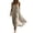 Beige, variant on JIAYUE Women's Backless Dress Summer Casual Sleeveless Solid Color Spaghetti Strap Crew Neck Dresses Relaxed Fit Lightweight Home Everyday Comfortable Soft Wear
