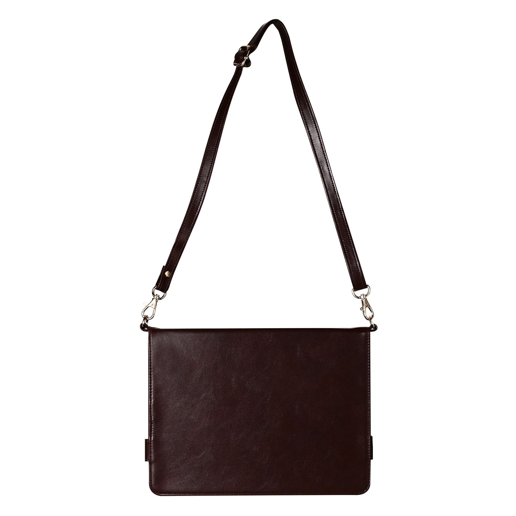 for iPad (A16) 11th Gen 2025 / iPad 10th Gen 10.9" 2022 PU Leather Case, with Pencil Holder, Money Pocket, Shoulder/Hand Strap, Card Slots Kickstand Flip Cover, Full Body Protection, Dark Coffee