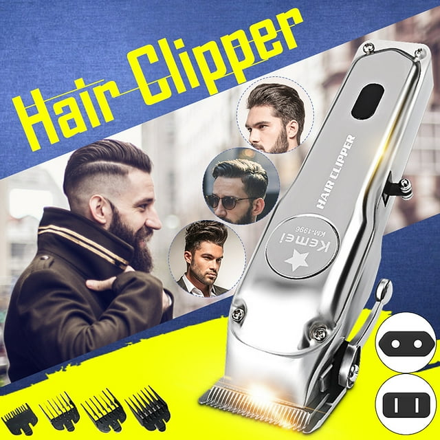 Professional Kemei KM-1996 2000mA Electric LED Rechargeable Hair Trimmers Cordless Clipper Shaver Hair Clipper