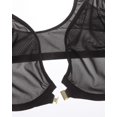 thumbnail image 4 of Sujetador INLYRIC Cosnufy con cierre frontal transparente Demi Black 40D para mujer, 4 of 6