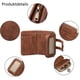 thumbnail image 3 of Monedero pequeño de piel para mujer, cartera con cremallera, tarjetero con compartimento para monedas y protección RFID, 3 of 5