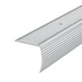 thumbnail image 2 of M-D Building Products 43742 1-1/8 In. X 1-1/8 In. X 96 In. Silver Aluminum Stair Edging, 2 of 6