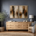 thumbnail image 4 of Framed Canvas Print Neutral Abstract Wall Art Set of 2 Modern Decorative for Living Room Bedroom - 24"x36"x2 NATURAL, 4 of 8