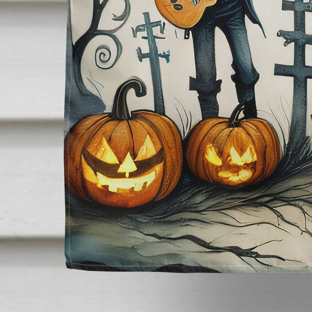 Halloween Dog House Flag 28x40IN Double-Sided Polyester Decorative Sleeve Pole Flag for Outdoor Home Garden Patio