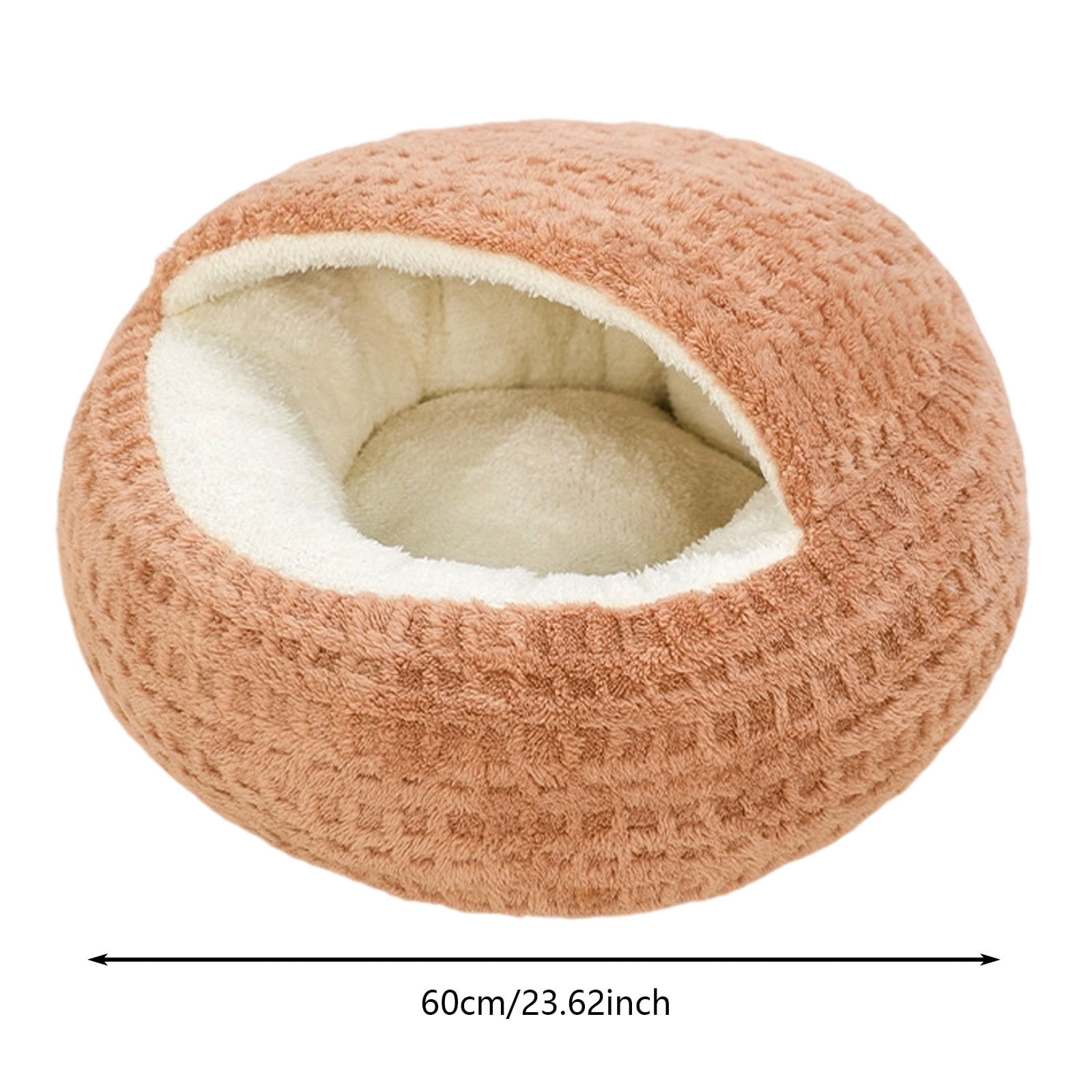 Cozy Hooded Pet Bed for Cats and Small Dogs - Semi Enclosed Warm Indoor Outdoor Warming for Puppy's Comfort and Rest