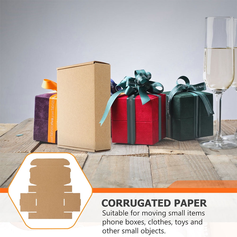 unbranded  15 Pcs Kraft Paper Box Moving Boxes Medium and Large Shipping Postbox Shirt for Presents Bridesmaid