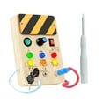 thumbnail image 4 of LED Busy Board Lights Switch Toy Practice Motor Skills for Celebrations Kids Rectangle with Key, 4 of 8