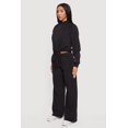 thumbnail image 4 of Women's Almost Famous Drawstring Hem Cropped Raglan Sweatshirt, 4 of 5