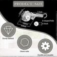thumbnail image 2 of 4 Pieces Blind Wand Tilt Control Wand Tilter for 1 Inch Mini Blind Head Rail Blind Tilt Mechanism Replacement with D Shaped Gear Tilt Mechanism Hook C, 2 of 5