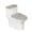 Daisy, variant on HELLHERO Flowers Pattern Toilet Dust Cover Set Elastic Edge Toilet Top Cover Set & Set of 2 Universal Fits All Toilet Shapes