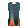 thumbnail image 4 of ZCFZJW Ombre Tank Tops for Men Big and Tall Regular Fit Casual Tie Dye Gradient Print Summer Sleeveless Round Neck Pullover Workout Tees Vest Fitness T-Shirt Multicolor#09 XL, 4 of 4