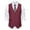Wine, variant on Men Daily Work Waistcoat Herringbone Vests Suit Business Tweed High Collar Waistcoats Slim Fits Tank Top